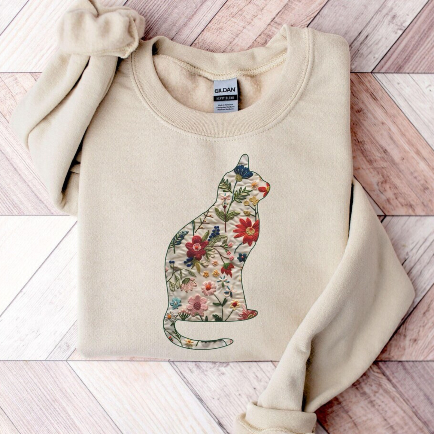 Floral Cat Sweater