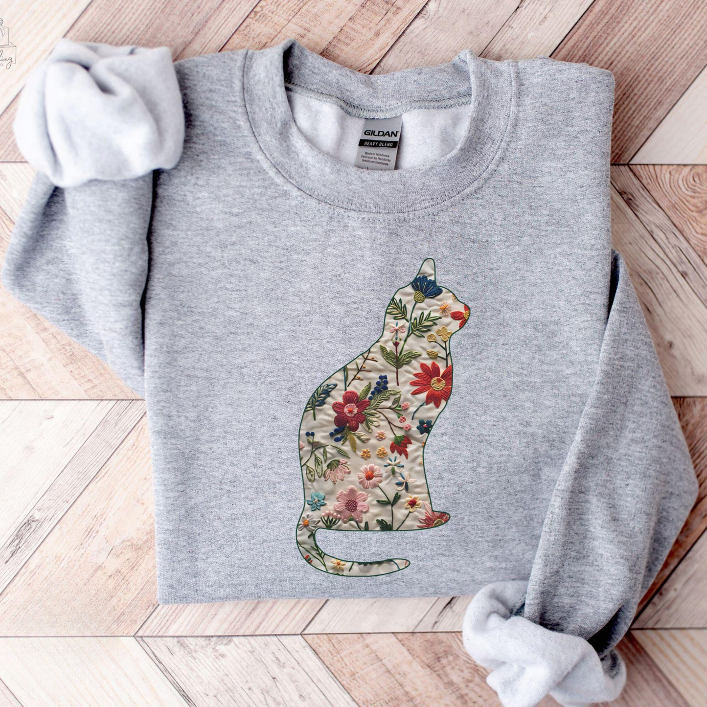 Floral Cat Sweater