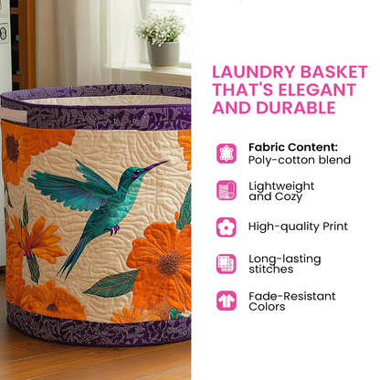 Cat Carnival Quilted Laundry Basket