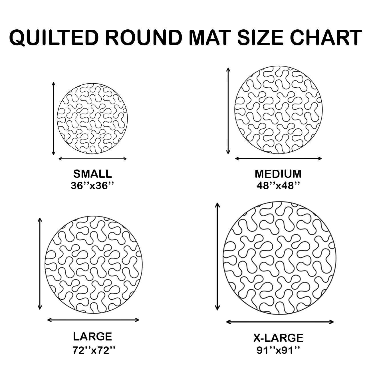 Cat Quilted Round Mat